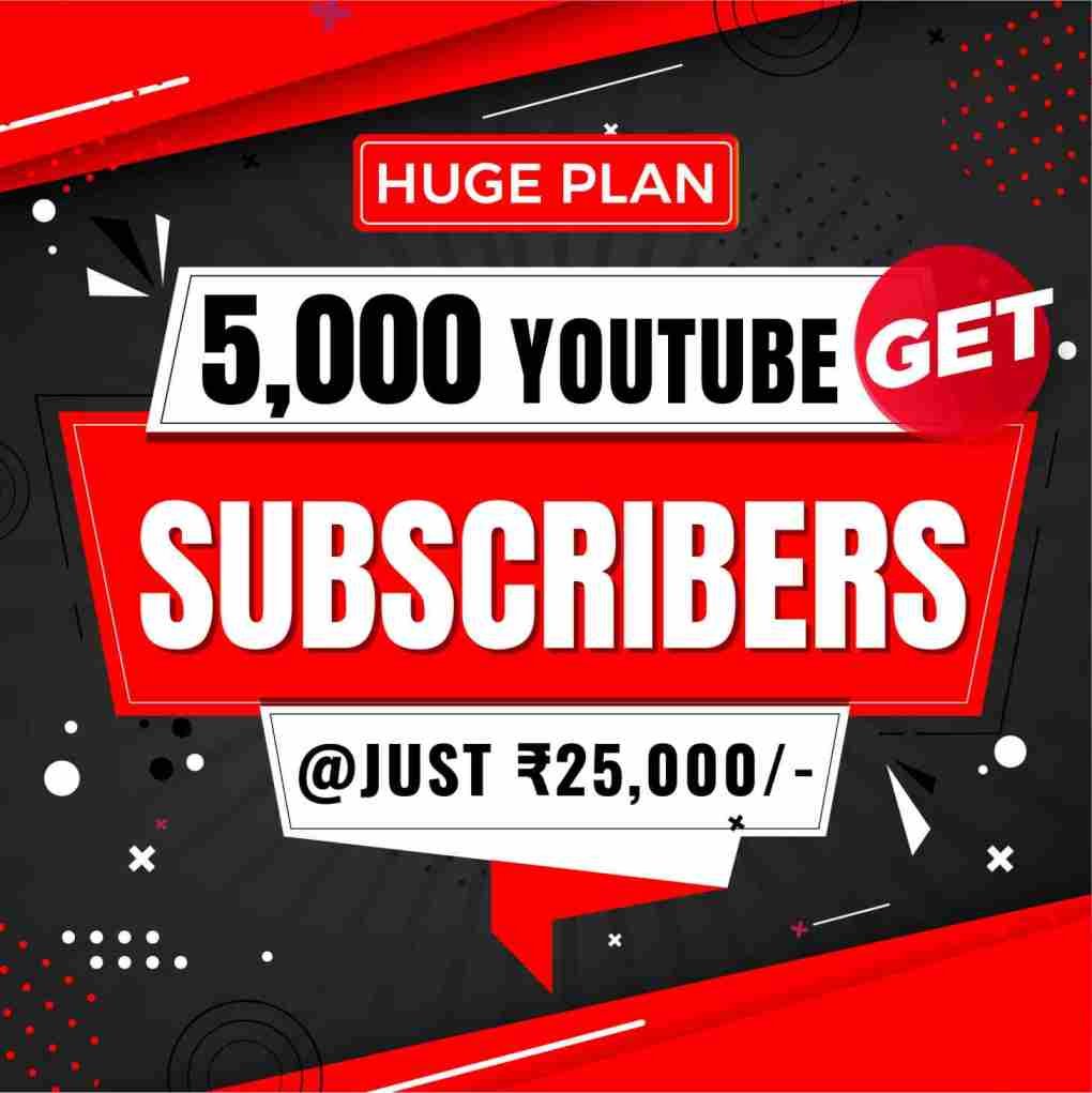  Get 5000 Real YouTube Subscribers 