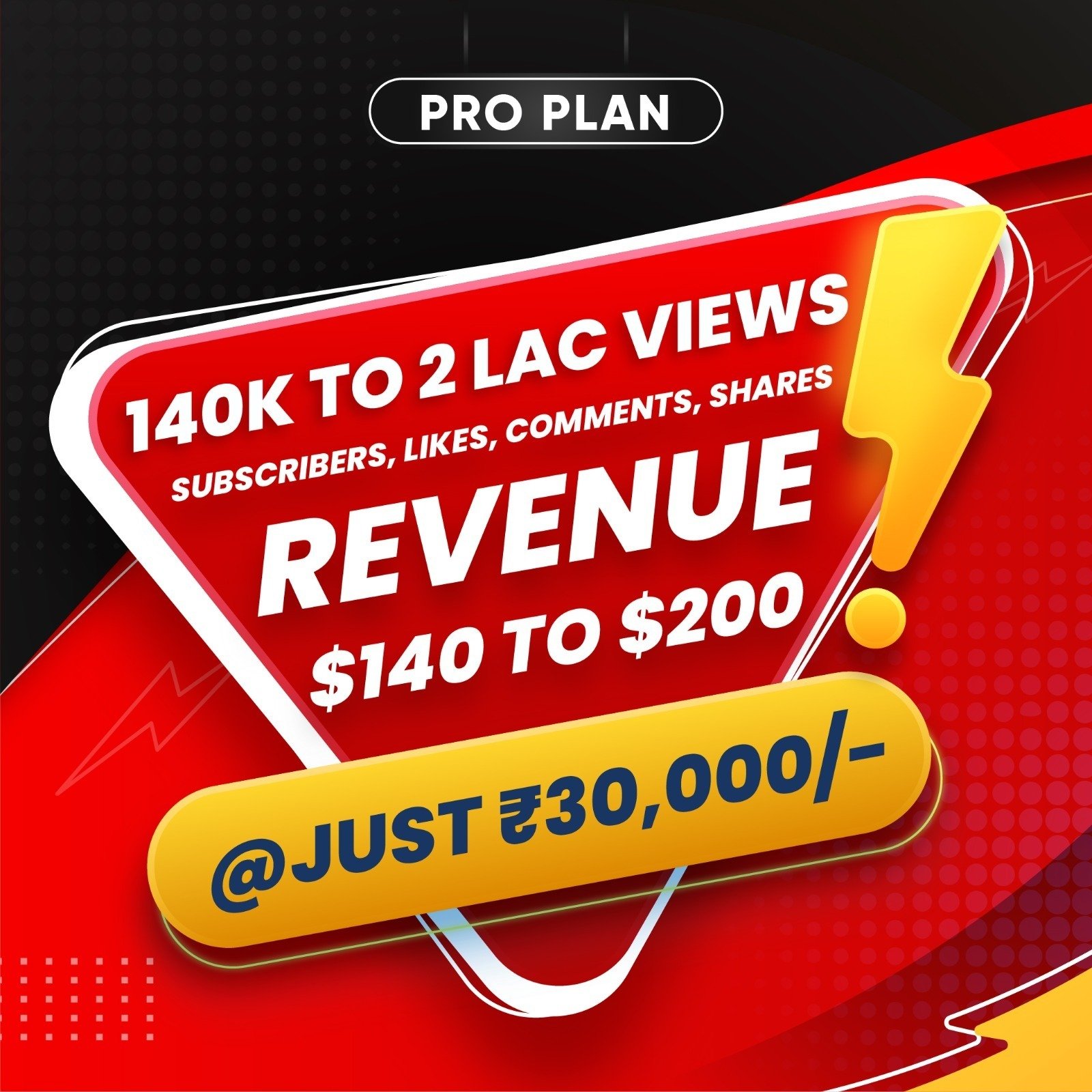 Get 140K To 2Lac Real YouTube Views With $10 To $20 Revenue