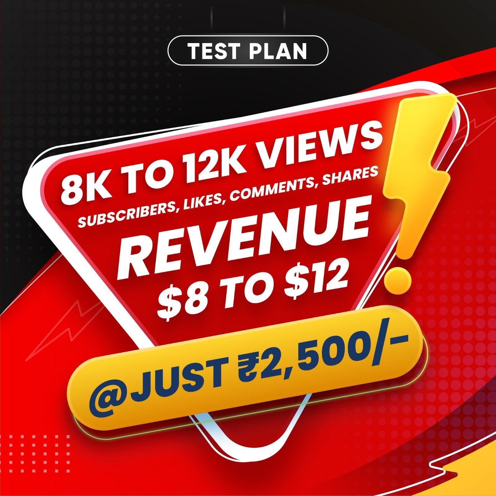 8K To 12K Real YouTube Views With $8 To $12 Revenue