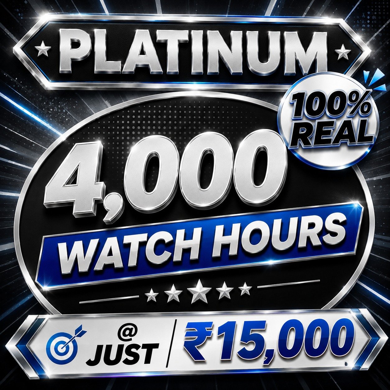 Platinum Plan 4000 Watch Hours Without Views