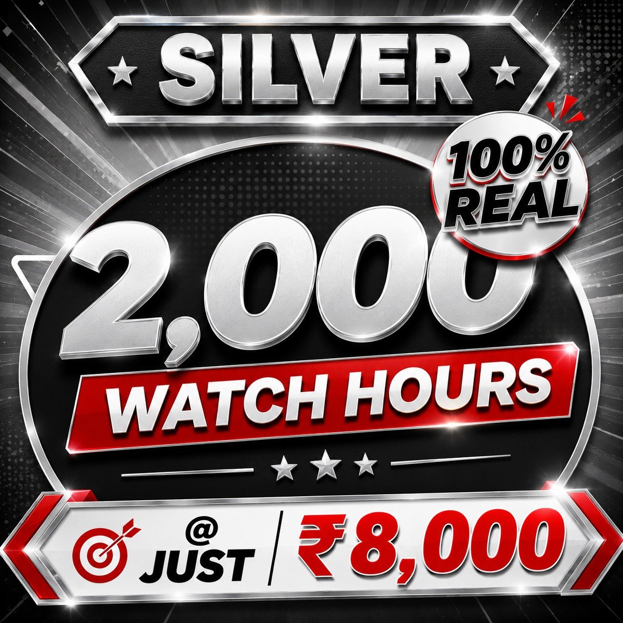 Silver Plan 2000 Watch Hours Without Views