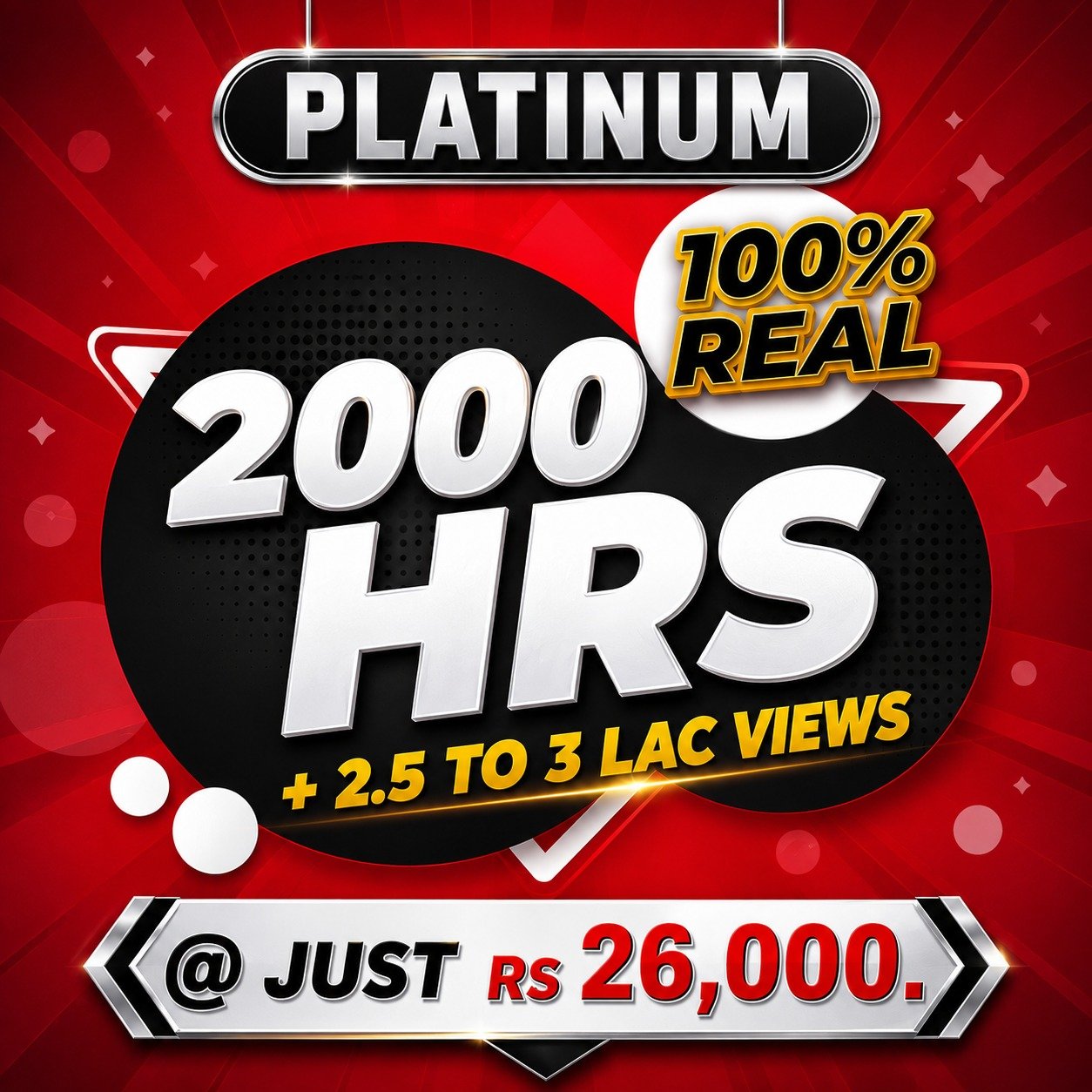 Platinum Plan 2000 Watch Hours With Views