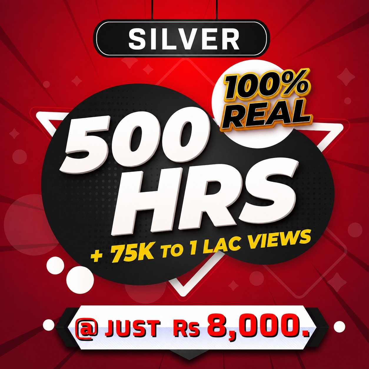 Silver Plan 500 Watch Hours With Views